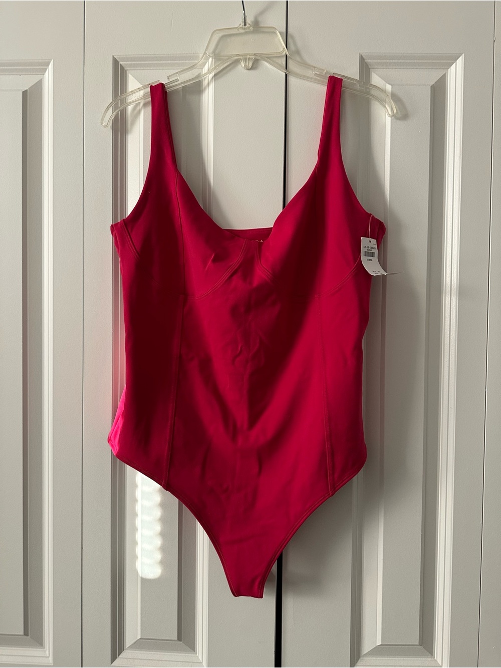 Abercrombie & Fitch Bright Pink One-Piece Bodysuit Soft Collection